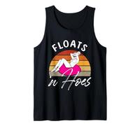 flotadores y azadas Diseño para un seguidor de tubos de río Camiseta sin Mangas
