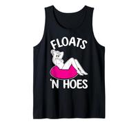 flotadores y azadas Diseño para un seguidor de tubos de río Camiseta sin Mangas