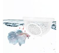 Flotante Betta Ocultar Todo en Uno Acuario Hamaca, Alimentador y Lugar de Descanso Seguro para Tanques de Peces Sin Estrés Estéticamente Diseñado 3D Decorativo Pecera Ornamento