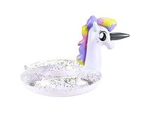 Flotante de Unicornio, Anillo de Natación, Unicornios Flotador Anillo de Natación PVC, Hinchable Anillo de Natación, Adecuado para la Piscina Playa Verano para Niños y Adultos (A)