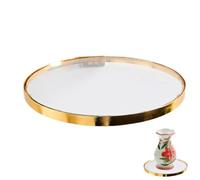 Flotante Shelves - Small Floating Shelf, Wall Mounted Glass Shelf for Bathroom Decor | Reusable Decorative Round Display Ledge Shelves for Offices, Kitchen, Living Room