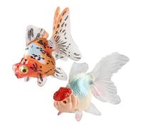 Flotantes: Guppy Falso De 5 Cm, Decoración Vibrante para Acuarios, Suministro para Embarcaciones En Movimiento, Criatura De Silicona Suave | Imitación Vida Marina Niños Bañera Tiempo De Juego