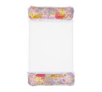 Flotas de la Piscina Adulto - Hamaca Plegable de Agua Plegable | Summer Glitter Flotating Tumba para Adultos Que Toman el Sol de Vacaciones Junto al Haz