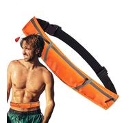 Flotation Belt, 150N Buoyancy Swimming Belt, Adult Inflatable Life Vest, Auto-Inflating Design and Reflective Safety Material for Deep Water Exercise, 19.69x7.09x5.91 Inches