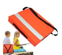 Flotation Throw Cushion - Buoyant Foam, Water Safety Pad | Easy Grab Strap Preserver with Comfortable Grip, Marine Rescue Aid for Swimming Boats Canoeing Paddling Dock and Pool Use