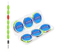 Flotters para pesca, bobber de pesca | Juego de Bobber de pesca portátil, juego de 6 balsas de pesca, balsas de pesca nocturna flotas de lijado para pesca de agua dulce, juego de flotas de pesca
