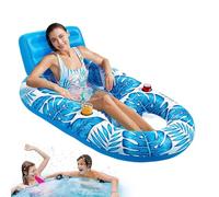 Flotteur Piscine - Flotteur Gonflable Design Feuille d'Érable | Radeau de Piscine Avec Porte-Gobelet pour Jardin Lac Plage | Matelas de Bronzage pour Adolescents et Adultes, Vacances d'Été