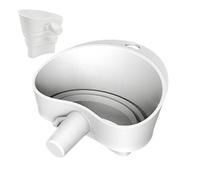 Flour Funnel - Accesorio de batidora de pie para una fácil mezcla, herramienta de cocina versátil para harina, agua, , jam, huevos, o líquido, perfecto para pasta, pastel, dogh, horneado y