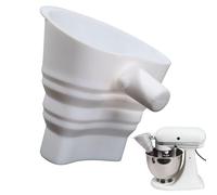 Flour Funnel - Baking Ingredient Funnel, Food Funnels, Silicone Easy-Pour Dishwasher Safe Wide Mouth Foldable, Stand Mixer Flour Funnels Attachment | For Sugar Cocoa Powder Oats Yogurt Oil