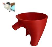 Flour Funnel for Kitchen Aid Mixer, Stand Mixer Attachment for Kitchen Aid Artisan Ksm150 5-Quart Tilt-Head Stand,Plastic Powder Funnel with Easy Pour (rojo)