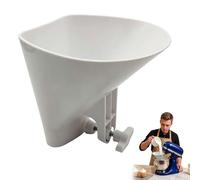 Flour Funnel for Kitchen Mixer, Anti-Splash Attachment and Attachments for Multiple Stand Mixers 3.2Qt-7Qt,Wide Mouth Pouring Chute Durable Dishwasher Safe Baking Mothers Day Gift for Women (1PC)