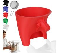 Flour Funnel for Stand Mixer, Stand Mixers for Baking, Easy-Pour 5-Quart Tilt-Head Stands Mixers Funnel with Mess-Free Pouring Chute for Flour Sugar Egg Liquid (Red)