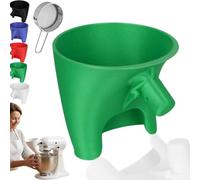 Flour Funnel for Stand Mixer, Stand Mixers for Baking, Easy-Pour 5-Quart Tilt-Head Stands Mixers Funnel with Mess-Free Pouring Chute for Flour Sugar Egg Liquid (Green)