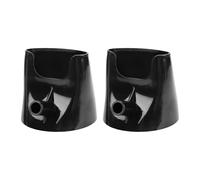 Flour Funnel Stand Mixer Attachment Secure Plastic Easy Pouring Anti Clogging for Artisan KSM150 Tilt Head Stand Mixer 2PCS (Black)