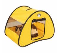 Floving Tienda Plegable para Mascotas Sala de Parto para Gatos Casa portátil para-Perros Tela Oxford Universal para-Todas Las Estaciones (Amarillo)
