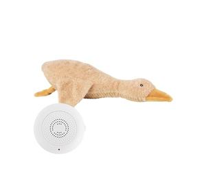 Flow Amsterdam - Peluche de Ruido Blanco Liva Ganso Recargable, Color marrón