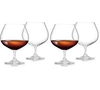 FLOW Barware Juego de 2 copas de brandy de cristal, artesanales, 700 ml, sin plomo, para brandy, coñac, licor o licores (Paquete de 2)