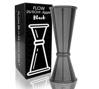 FLOW Barware Medida de alcohol | 4 en 1, medidas de chupito para bebidas alcohólicas, 25 ml, 50 ml, 15 ml, 35 ml, en un medidor de cóctel y taza medidora de alcohol | Medidas de bebidas alcohólicas |