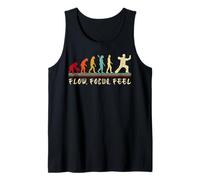 Flow. Focus. Feel Retro Evolution Tai Chi Camiseta sin Mangas