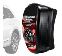 Flow Tire Shine Applicator, Rubber Blackening Wax Finish, 130ML Deep Coat Applicator Set, Liquid Formula Brush Cleaning System, Wheel Enhancement Style, Automotive Truck SUV Road Use