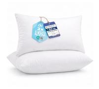 Flowen Almohada 50x80 cm - Fibra Siliconada Hipoalergénica Oeko-Tex® - Mullida, Antialérgica e Indeformable - Costuras Reforzadas, Lavable a Máquina - Almohadones Decorativos para Cama - Pack 2