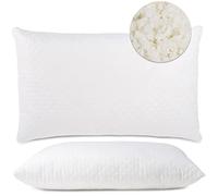 Flowen Almohada Escamas de Espuma de Memoria Viscoelastica Cervical Made in Italy Ortopédico Cojin para Dormir Ortopedica Antironquidos de Cama Almohada Hipoalergénica y Antiácaros