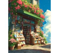 Flower 1000 Piece Jigsaw Puzzles for Adults, Colourful, Challenging & Brainteasing Adult Puzzles 1000 Pieces Bookstore, Fun jigsaws for The Whole Family 30x20 Inch