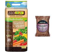 Flower 80152 80152-Substrato Huerto Urbano, 20 L, No Aplica, 30X5X55 Cm + Sustrato Bolas Arcilla Expandida 5L - Batlle