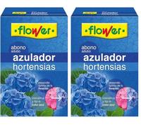 Flower - Abono Azulador de Hortensias Soluble 600 gr | Intensifica el Color Azul | Optimiza la Floración | Con Hierro, Magnesio y Aluminio, No aplica, 16x5.5x23.5 cm, Abono Sólido (Paquete de 2)