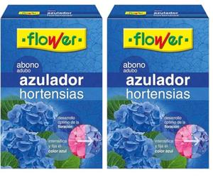 Flower - Abono Azulador de Hortensias Soluble 600 gr | Intensifica el Color Azul | Optimiza la Floración | Con Hierro, Magnesio y Aluminio, No aplica, 16x5.5x23.5 cm, Abono Sólido (Paquete de 2)