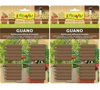 Flower - Abono Clavos Guano 20ud e.60 (Paquete de 2)