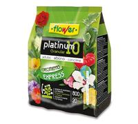Flower - Abono Granulado Platinum 10-800 g | Granulado Órgano-mineral NPK(S) 14-6-13 | Activa Crecimiento y Floración | Interior, Exterior | Cobertura (20 m²)