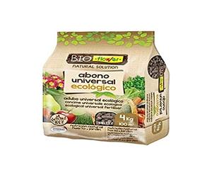 Flower - Abono Orgánico Ecológico BioFlower | Nutrición Natural para Plantas y Jardín | Ideal para Huerta y Césped | Agricultura Sostenible y Saludable, 4 Kg