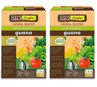 Flower - Abono Orgánico Guano 100% Natural de 2 Kg | Apto para Agricultura Ecológica | Fertilizante con Nitrógeno, Fósforo y Potasio | Abono Sólido, 20.4x7.5x31 cm (Paquete de 2)