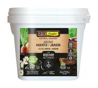 Bio-Flower Abono Orgánico con Biochar Activado para Huerto y Jardín, 800g, NPK 3-3-4, Fertilizante Natural