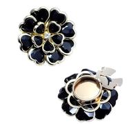 Flower Alloy Crystal Cufflinks Buttons Clips Buckle Wedding Banquet Sewing Clothing Accessories para manualidades, bodas(Color 2)