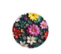 Flower Art - Juego de ambientador colgante, tarjetas redondas de fragancia de lavanda para interiores de automóviles, paquete de 10/24 tarjetas