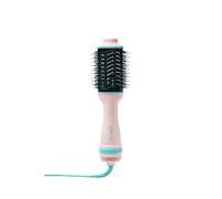 Flower Beauty Cepillo de estilo de aire caliente de cerámica, estilo profesional sin enredos, añade volumen y brillo mientras seca el cabello, 3 ajustes personalizables de calor y frío, para todo tipo de cabello
