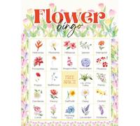 Flower Bingo: 32 player Floral Themed Party Games for Garden Parties, Tea Party, Fund Raising Event and Classroom Activity