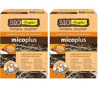 Flower - Bioflower Micoplus | Regenerador Natural de Fertilidad del Suelo | Apto para Agricultura Ecológica | Hongo Beneficioso, 10.3x3.7x14.5 cm, Abono Sólido (Paquete de 2)