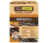 Flower - Bioflower Micoplus | Regenerador Natural de Fertilidad del Suelo | Apto para Agricultura Ecológica | Hongo Beneficioso, 10.3x3.7x14.5 cm, Abono Sólido