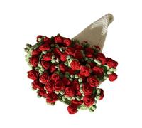 Flower Blanket Bouquet 43.3in Romantic Rose Crochet Bouquet Photo Props