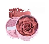 Flower Blush | Rubor 3D Con Pétalos De Rosa - Crema Contorneadora e Iluminadora de 3.5g con Natural, Pigmentación y Tonos Nudes para Viajes, Bodas y Eventos Invernales