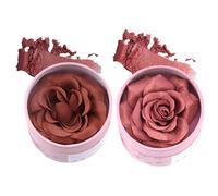 Flower Blush: rubor compacto con diseño de flores en 3D, tamaño de viaje | 3,5 g de efecto de brillo de fragancia natural | Pigmentación para maquillaje natural, eventos nocturnos y escenario nu