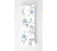 Flower Body Pillow Case Cover 50x135cm, Long Backrest Cushion Pillow Protector with Zipper, Decorative Bedding Pillowcase, Soft Body Pillow Cover for Couch Bedroom Summer Leaves