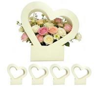 Flower Bouquet Bags | 5-Piece Portable Holder With Handle | Flower Bags Bouquets With Handles | For Girls Wife Girlfriend Mom Valentines Birthday Mothers Day Wedding Party