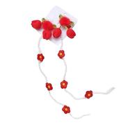 Flower Braid Hair Clip With Dangle Tassel - Pearl Embellished Floral Barrette Hair Clip | Aesthetic Ĥair Ornament For Girls And Women, Versatile Costume And Commuting H́air Styling Çlip