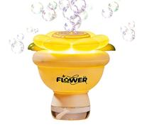 Flower Bubble Machine - Bubble Blower with Lights | Portable Automatic Flower Bubbles Maker Handheld Bouquet Bubbles Machine For Backyard Beach Camping Park Party Pool Travel Vacation Wedding
