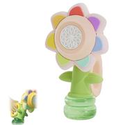 Flower Bubble Machine, Bubble Machine Rechargeable, Rechargeable Bubble Machine, with LED Lights, Portable Battery Operated, Dancing Flower (Pink)