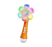 Flower Bubble Machine, Sunflower Bubble Maker, 3,82 x 12,13 pulgadas, Handheld Portable Automatic LED Blowing Toy with High Output, Continuous Stream Wand, Garden Accessory for Kids Outdoor Garden